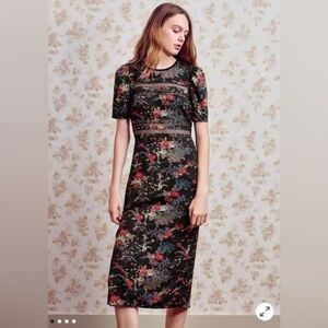 Urban Outfitters Emma Marie Dress Lace Detail midi size large